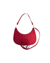 ALVIERO MARTINI - Borsa a spalla con tracolla in tessuto gommato Journey Geo, Rosso